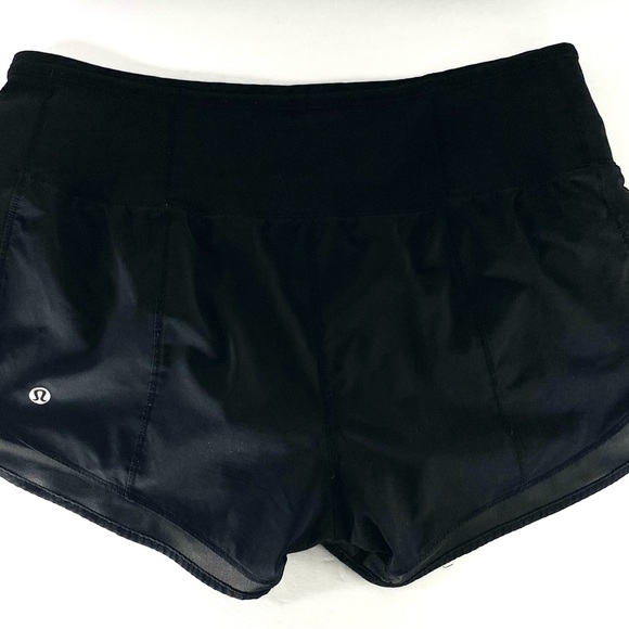 Lululemon Athletica Womens Shorts Sz 6 Black Jogging Sports Cycling Jogging - Picture 3 of 7